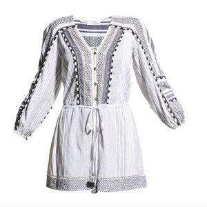 NWT $378 Veronica Beard Bayleise Long-Sleeve Romper in X-Large!